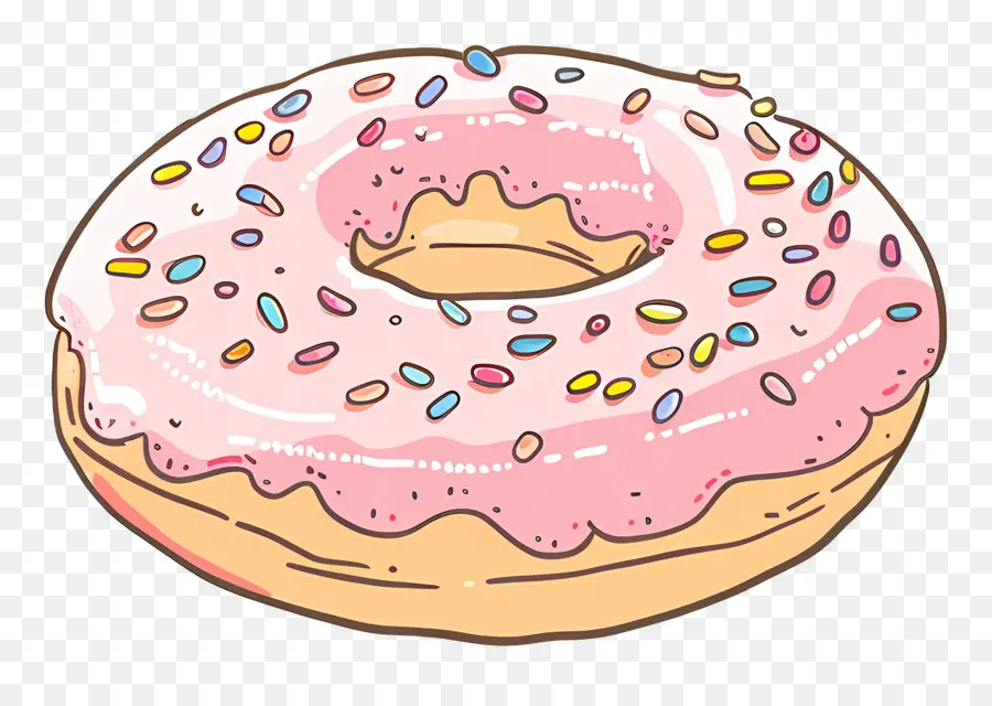 Donut，Rosa Donut PNG