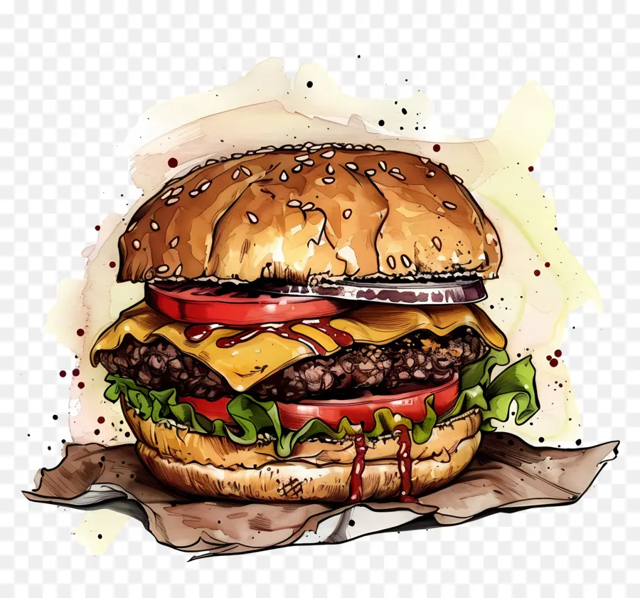 Hamburguesa Cremosa，Hamburguesa Con Queso PNG