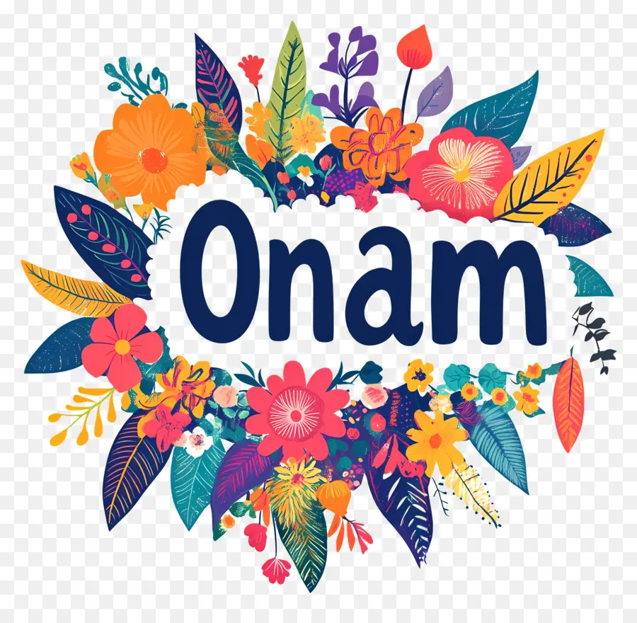 Onam，Corona Floral De Onam PNG