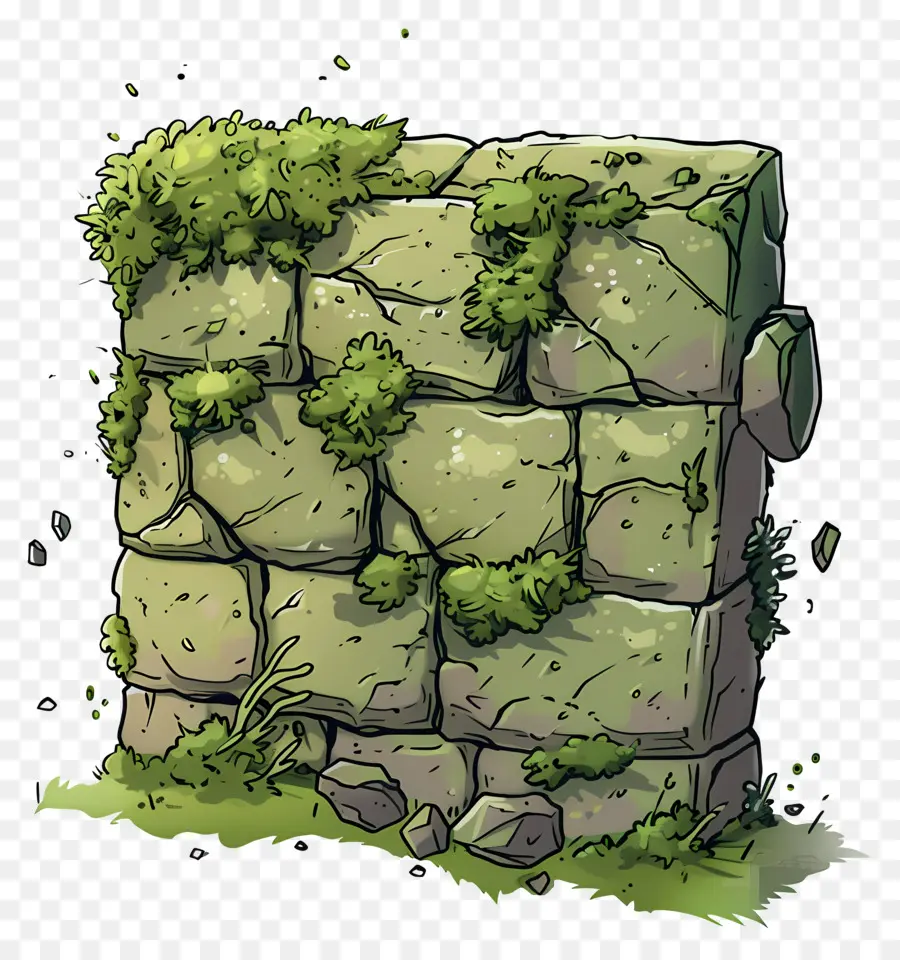 Muro De Musgo，Muro De Piedra PNG