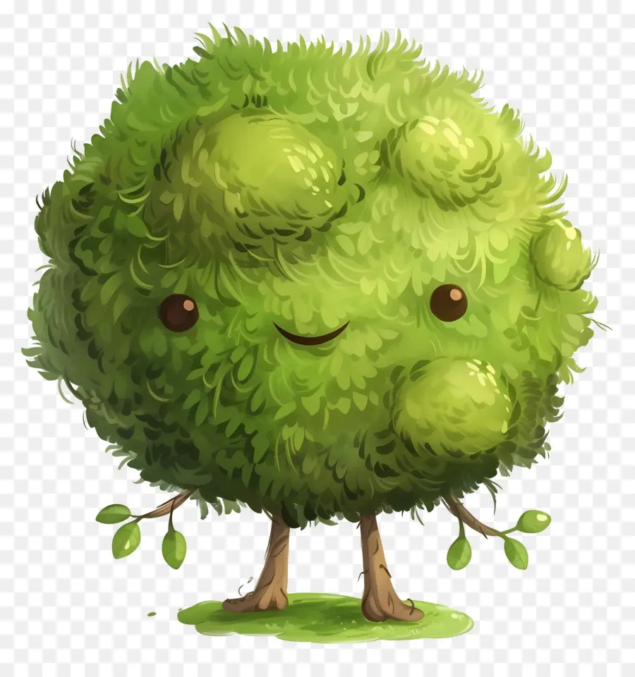 Planta De Musgo，Árbol Sonriente PNG