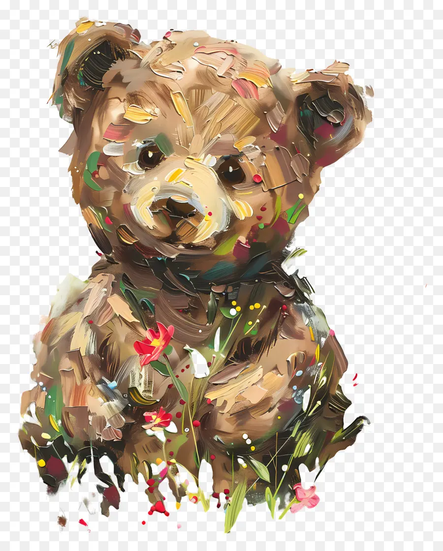 Oso，Oso De Peluche Pintado PNG