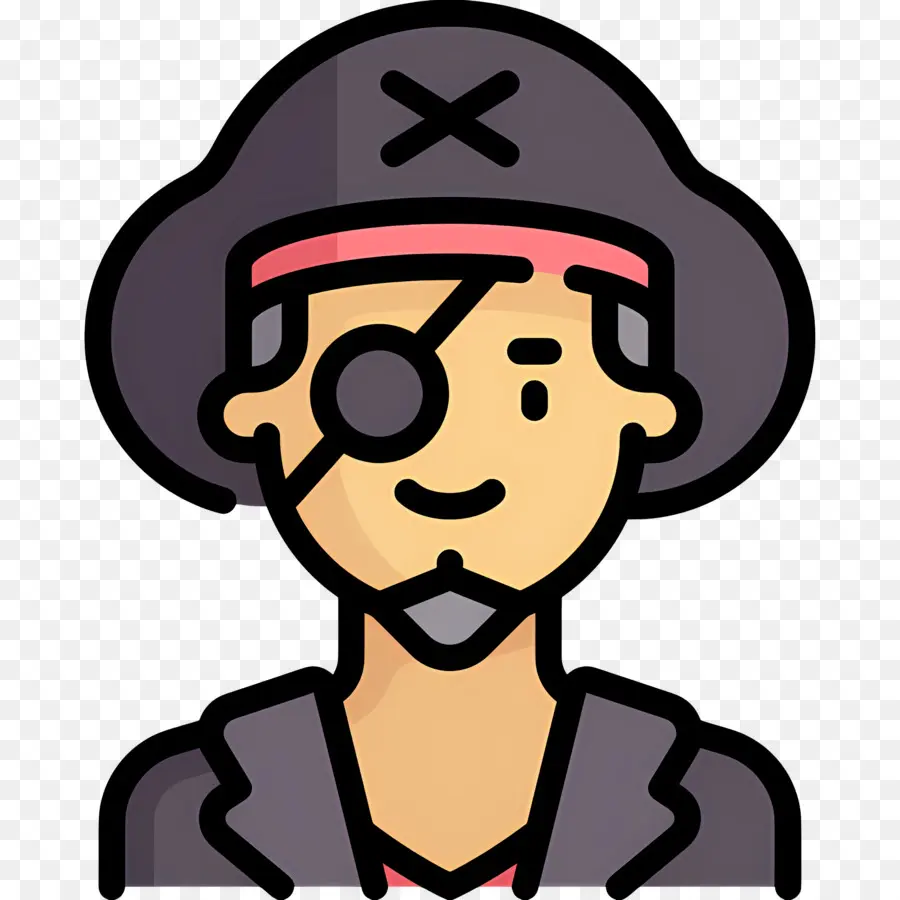 Pirata，Parche En El Ojo PNG