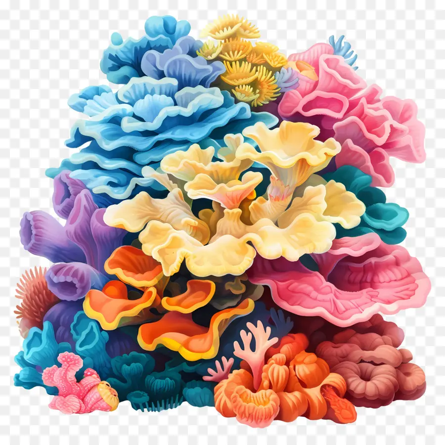 Blanqueamiento De Los Corales，Coral Colorido PNG