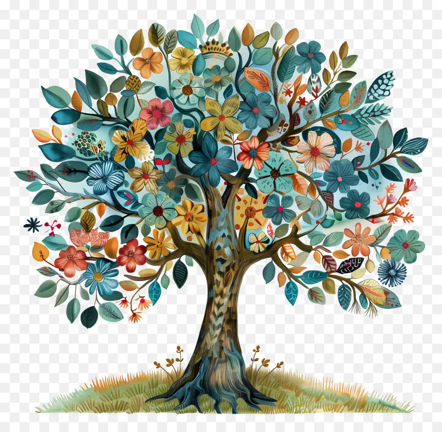 árbol De Jardín，árbol Colorido PNG