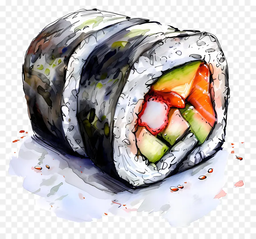 Rollo De Sushi，Rollos De Sushi PNG