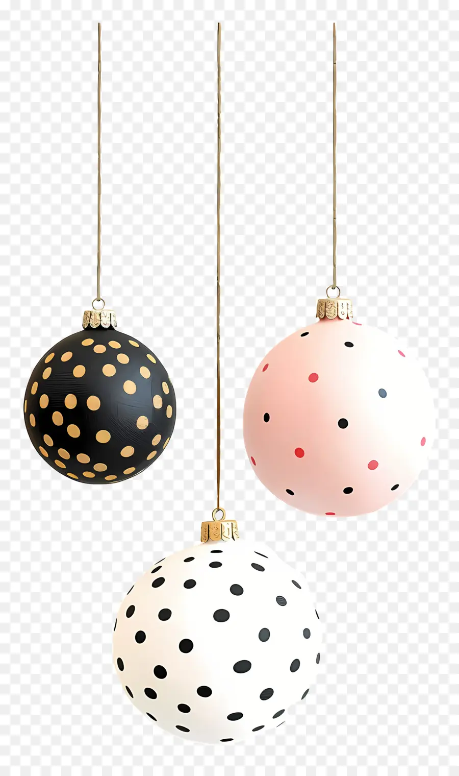 Bolas De Navidad，Adornos De Lunares PNG