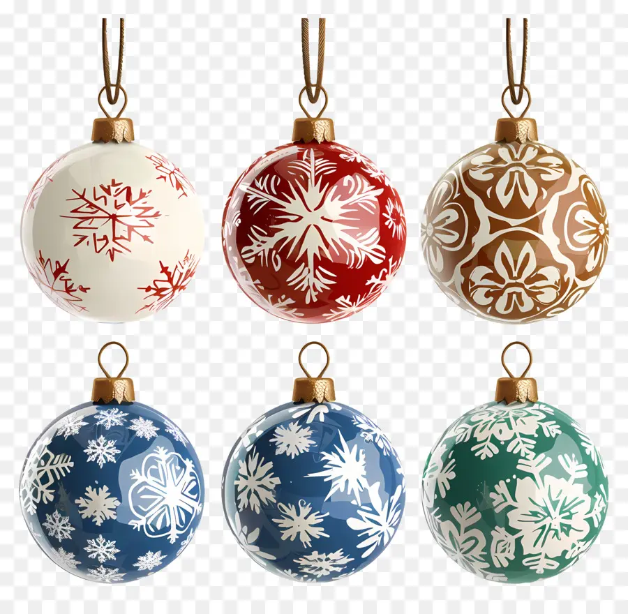 Bolas De Navidad，Adornos Navideños PNG