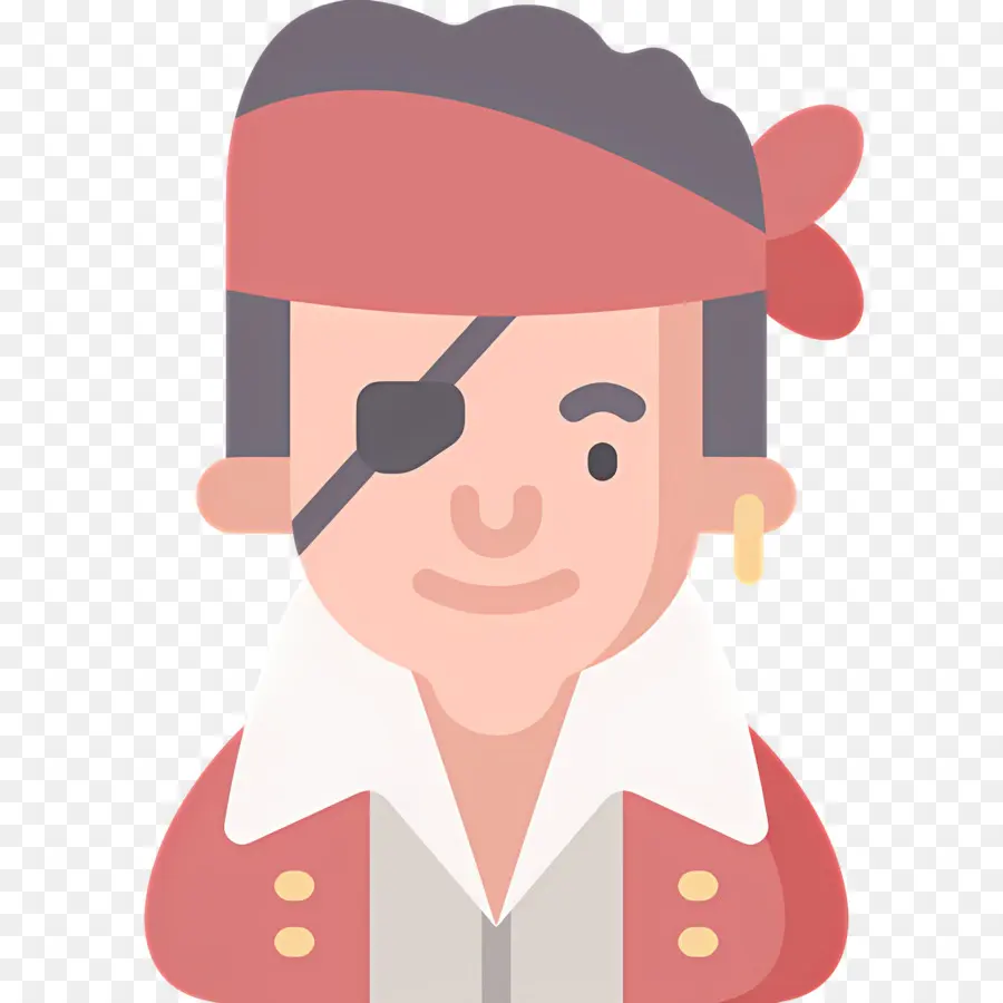 Pirata，Parche En El Ojo PNG