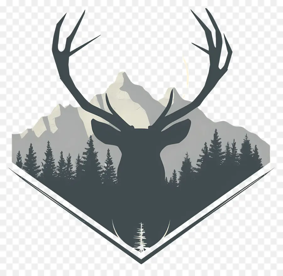 Deer Silueta，Los Ciervos PNG