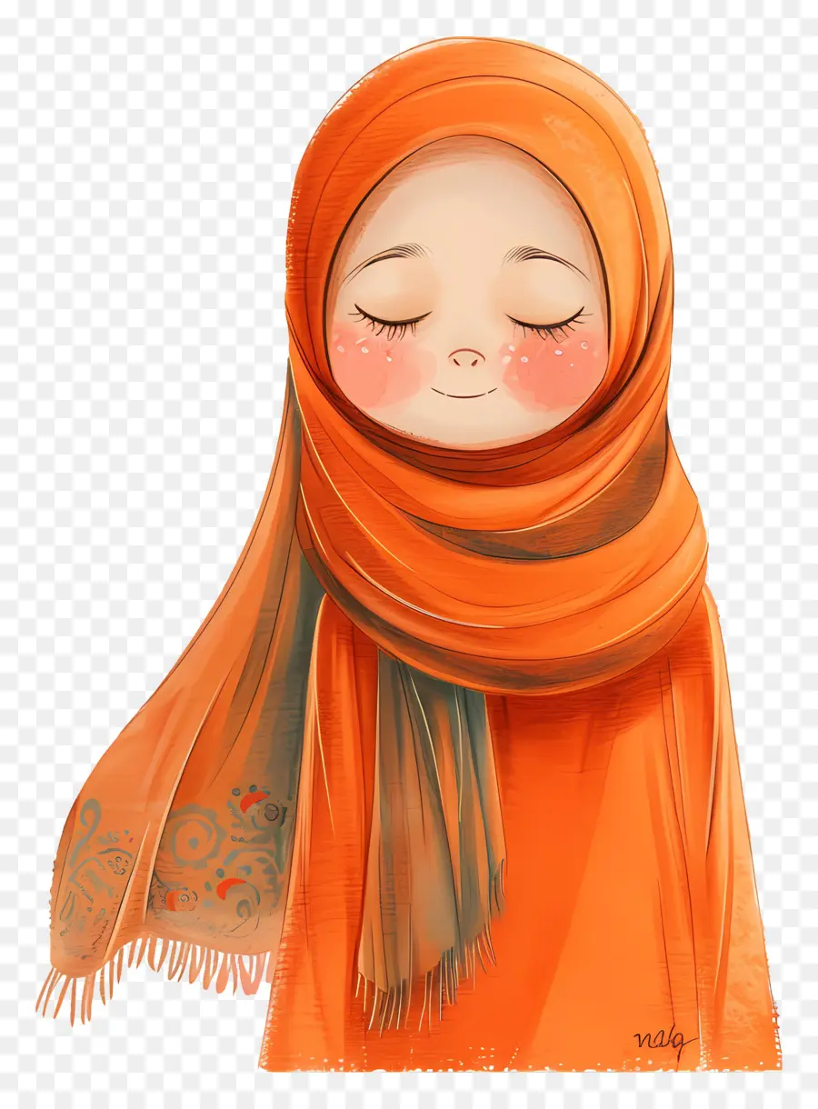 El Hiyab Chica，Chica Con Hijab PNG