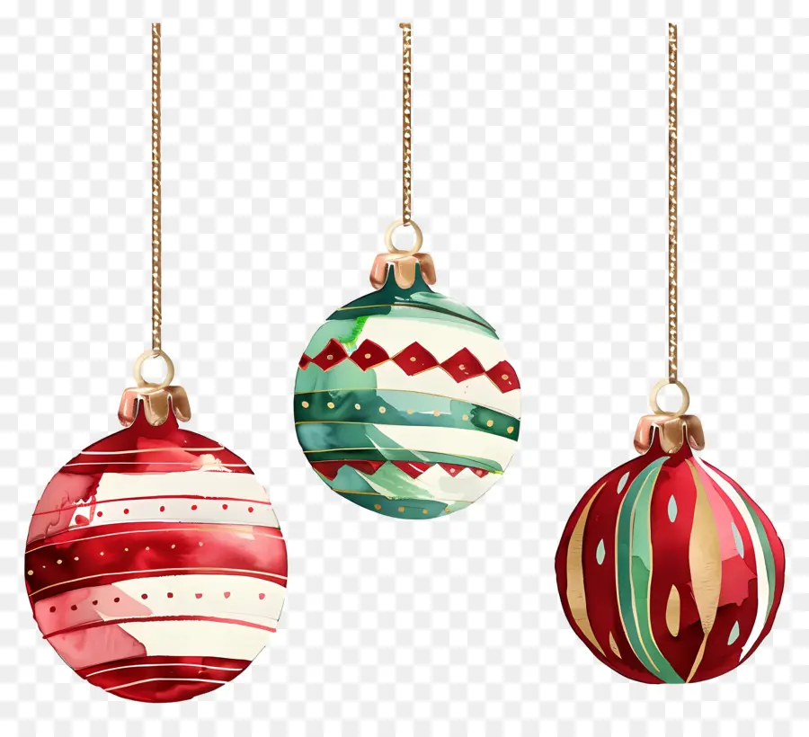 Bolas De Navidad，Adornos Navideños PNG