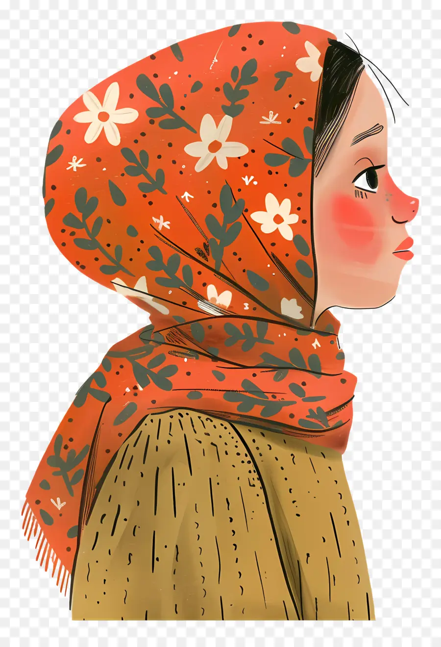 Chica Hijab，Chica Con Pañuelo En La Cabeza PNG