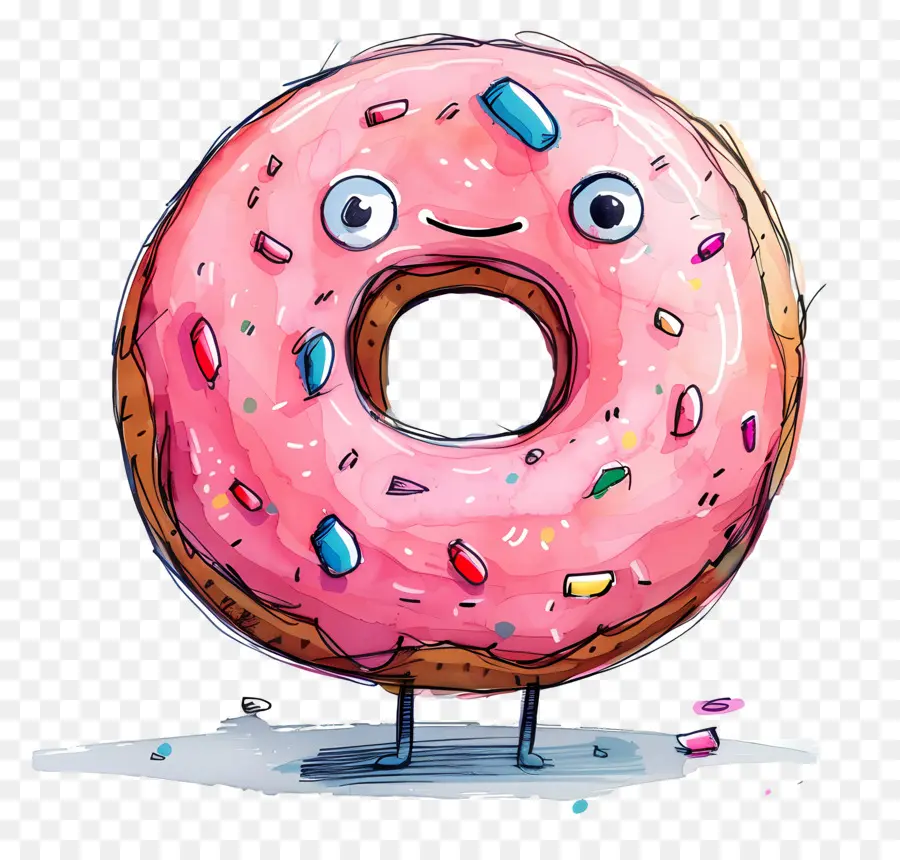 Donut，Rosa PNG