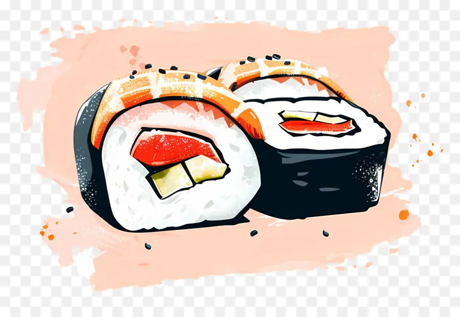 Rollo De Sushi，Rollos De Sushi PNG