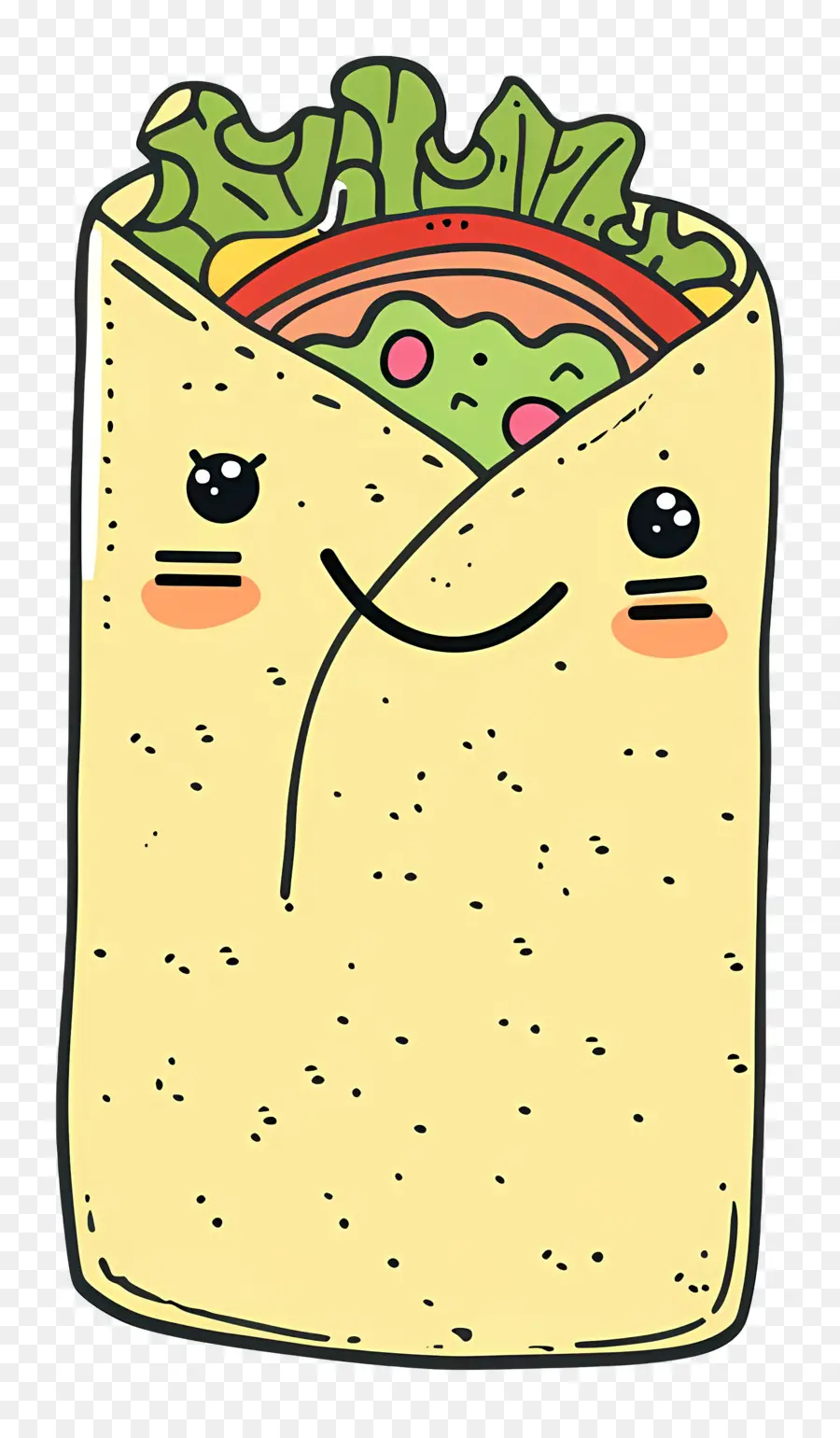 Burrito，Cara Sonriente PNG