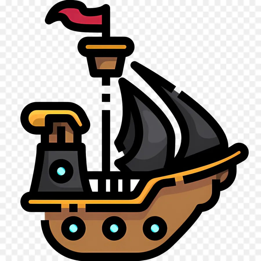 Barco Pirata，Barco Pirata De Dibujos Animados PNG