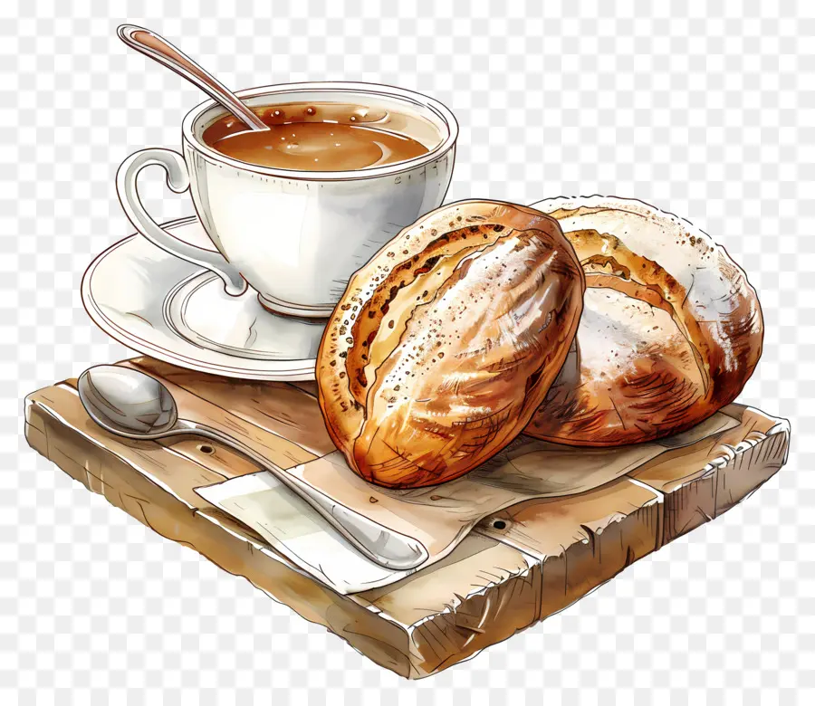 Té Y Pan，Café Y Pan PNG