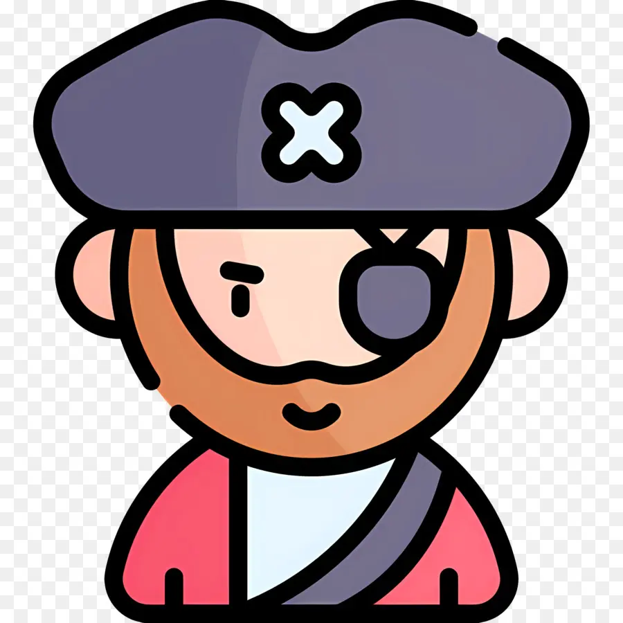 Pirata，Parche En El Ojo PNG