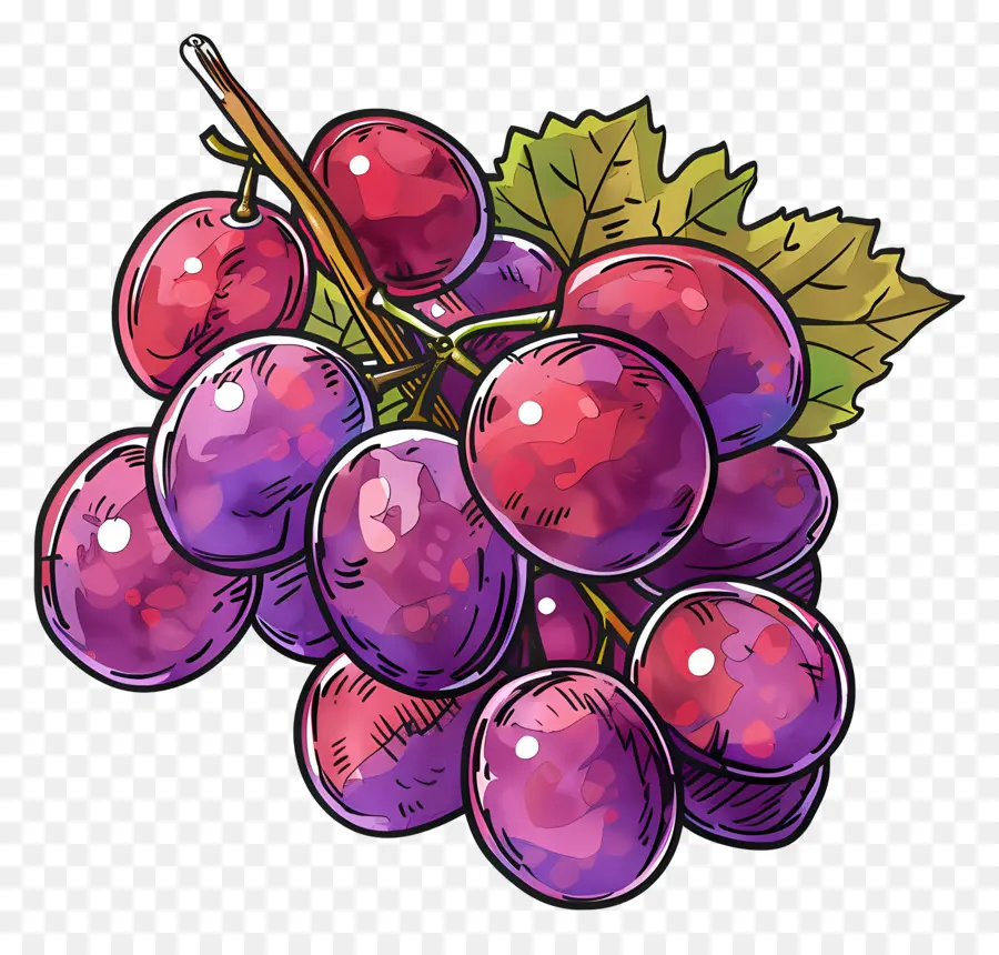 Las Uvas Rojas，Las Uvas PNG