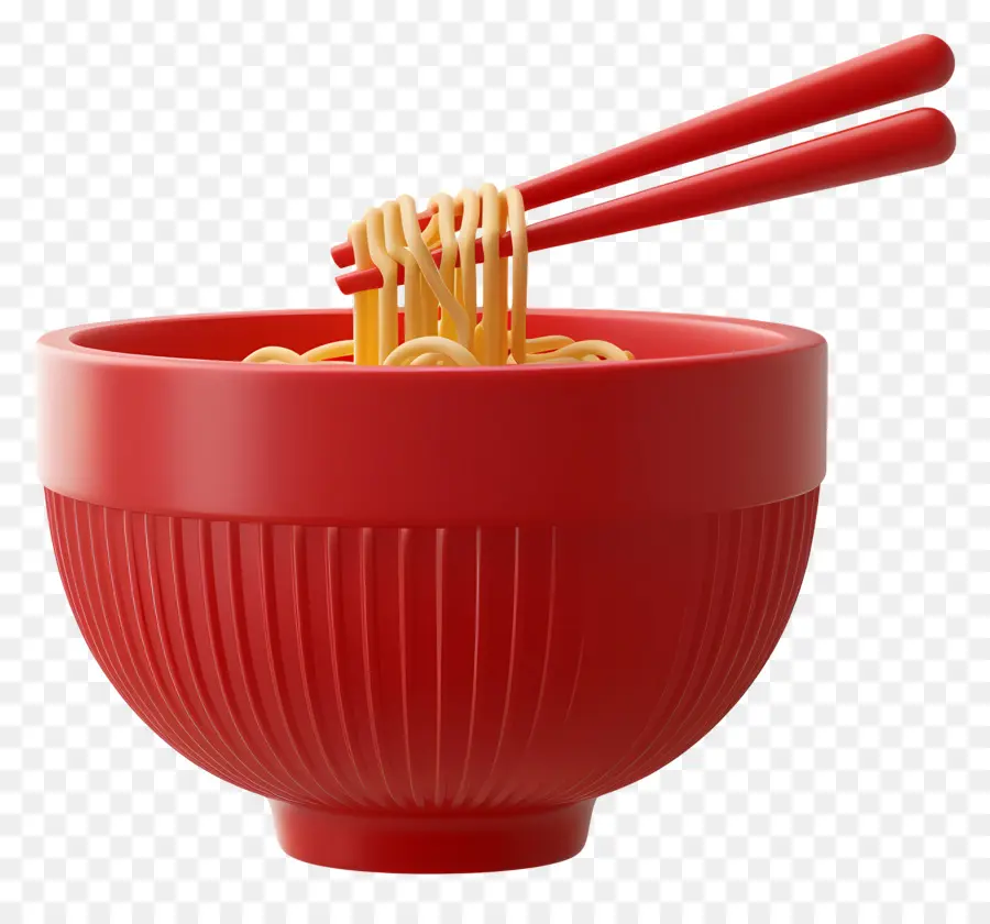 Tazón De Fideos，Bowl Red Con Fideos PNG