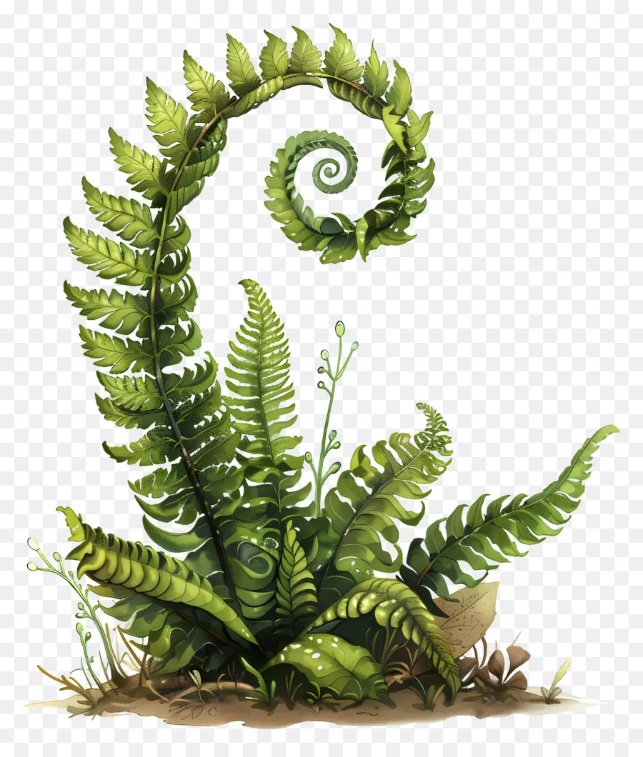 Helecho De Jardín，Helecho Verde PNG