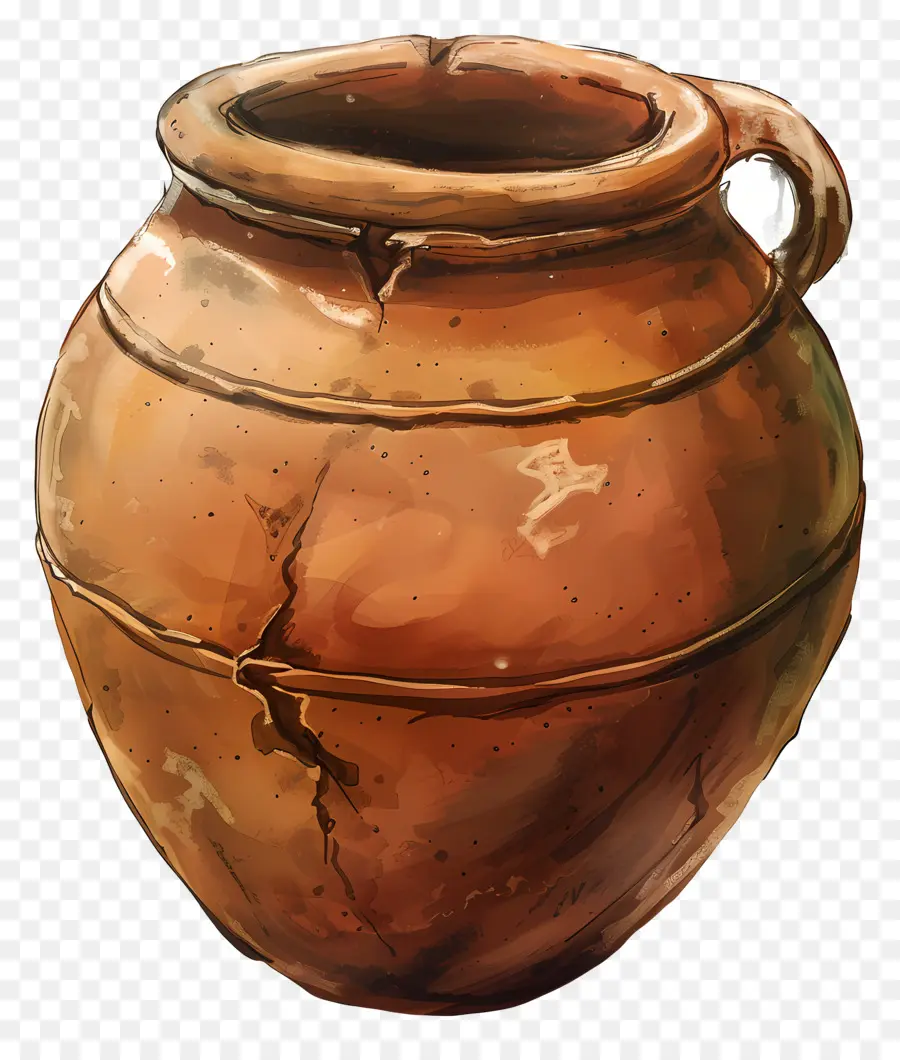 Olla De Barro Marrón，Vasija De Barro PNG