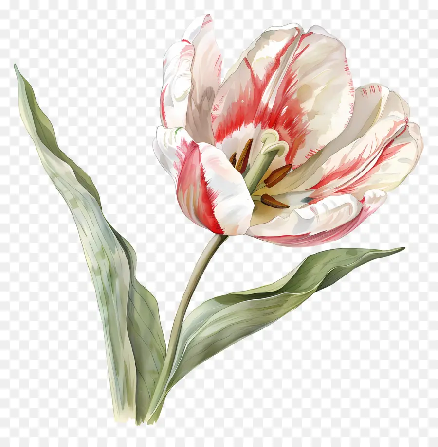 Flor De Tulipán，Tulipanes Rosados PNG