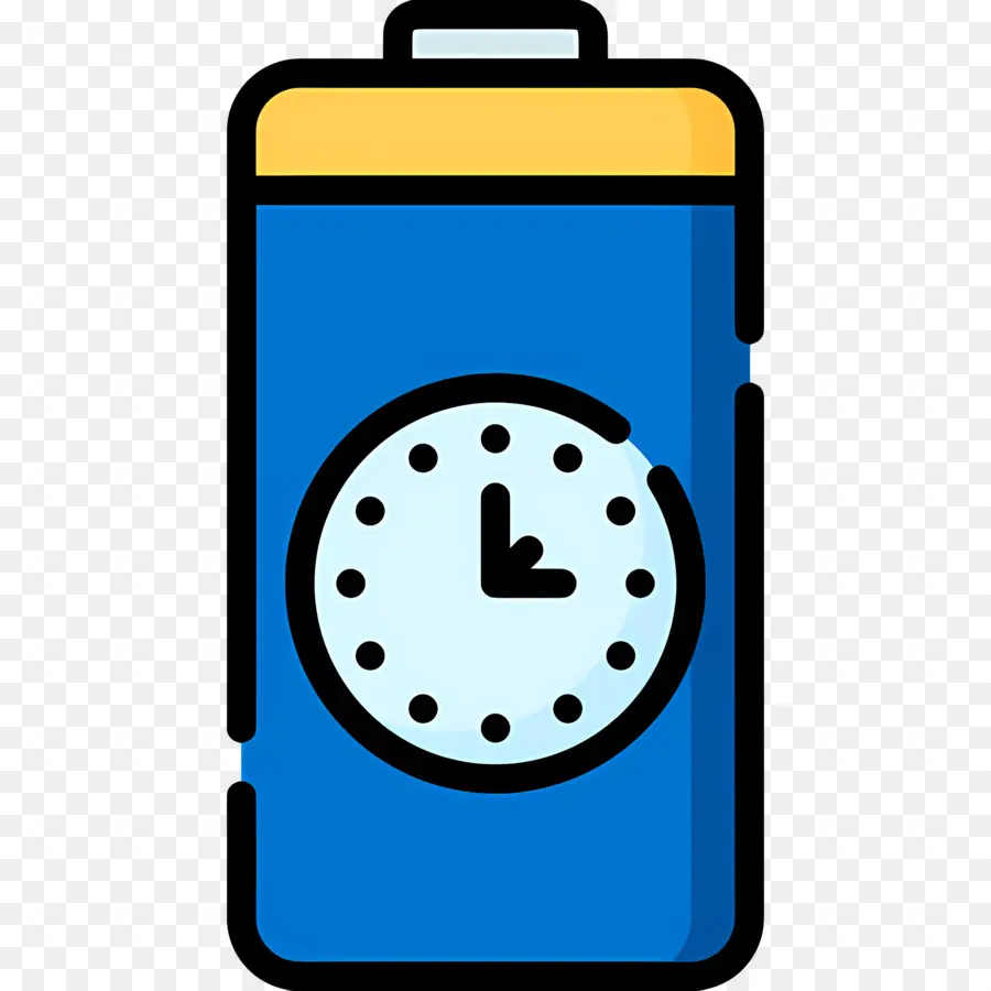 Duración De La Batería，Batería Con Reloj PNG