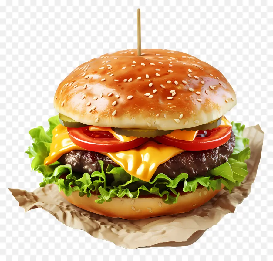 Hamburguesa Con Queso，Hamburguesa PNG