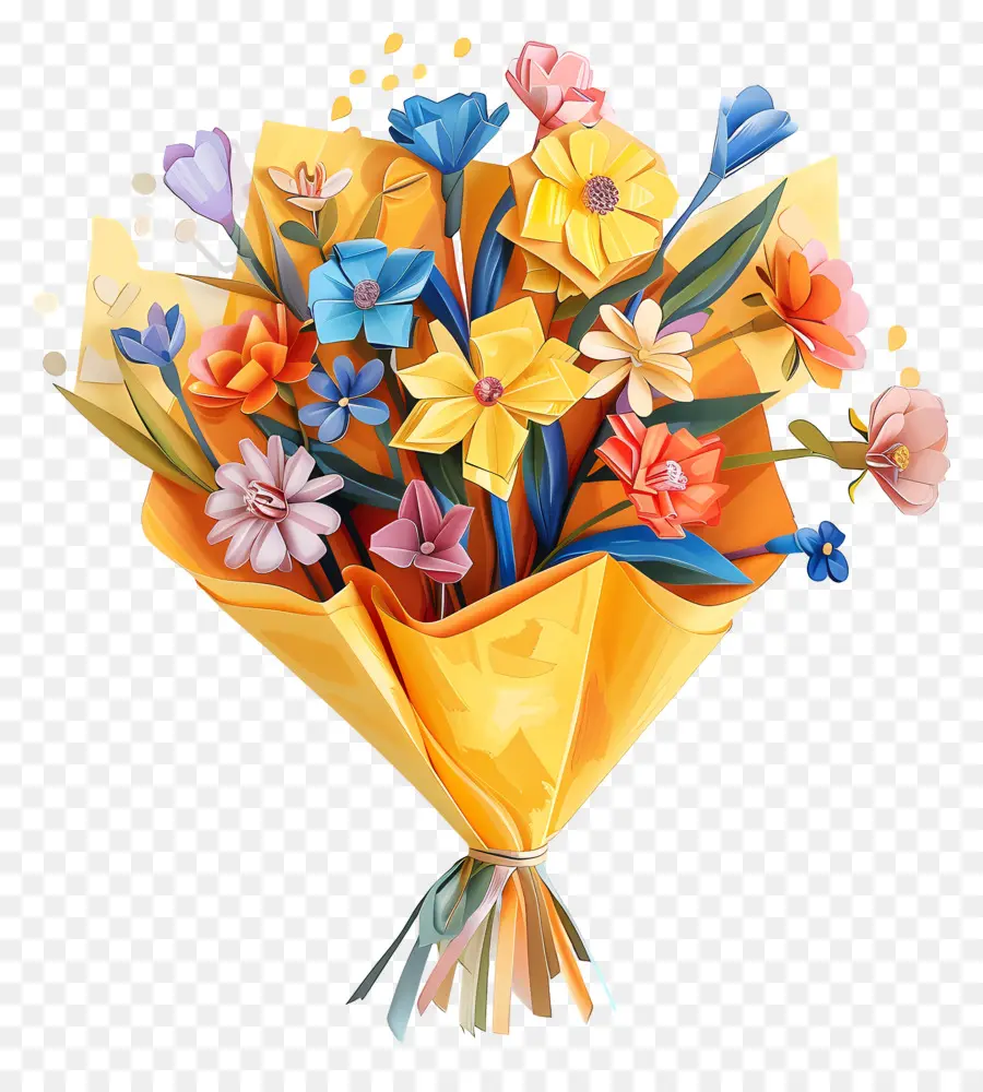 Bouquet Of Flowers，Ramo De Flores PNG