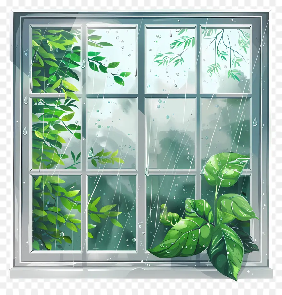 Lluvia En La Ventana，Ventana Con Lluvia PNG