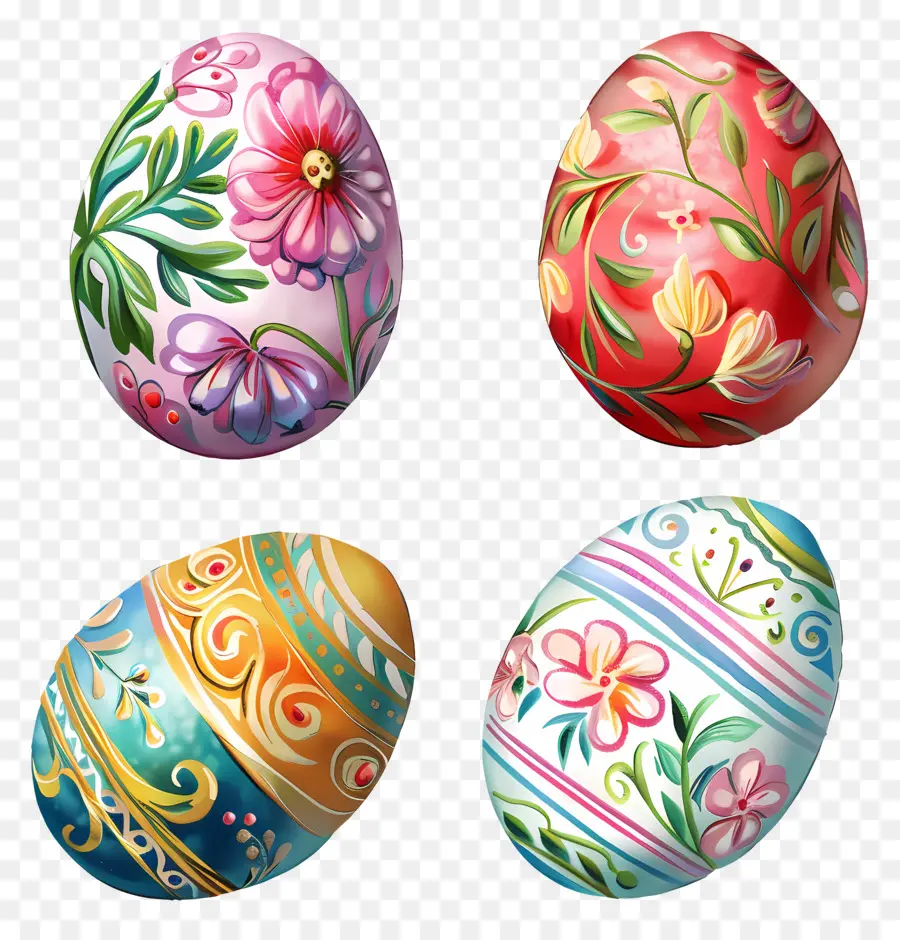 Los Huevos De Pascua，Huevos Decorados PNG