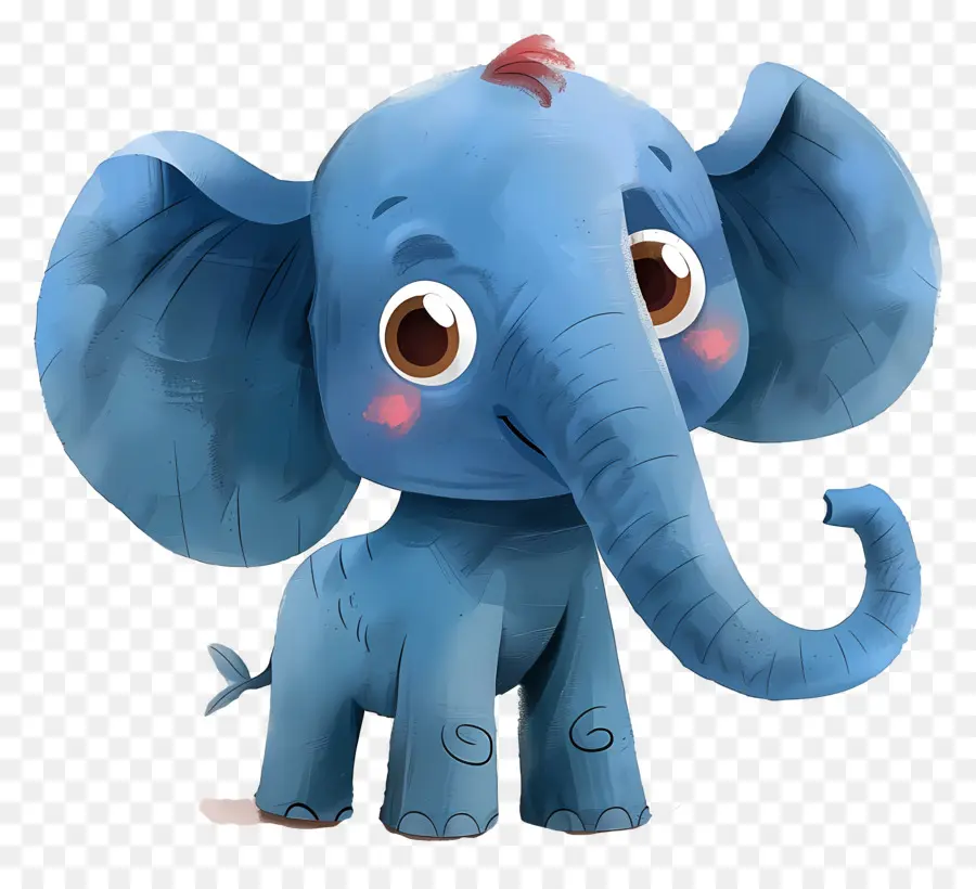 Elefante Azul，Elefante Colorido PNG