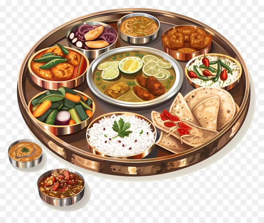 Plato Thali Indio，Thali Indio PNG