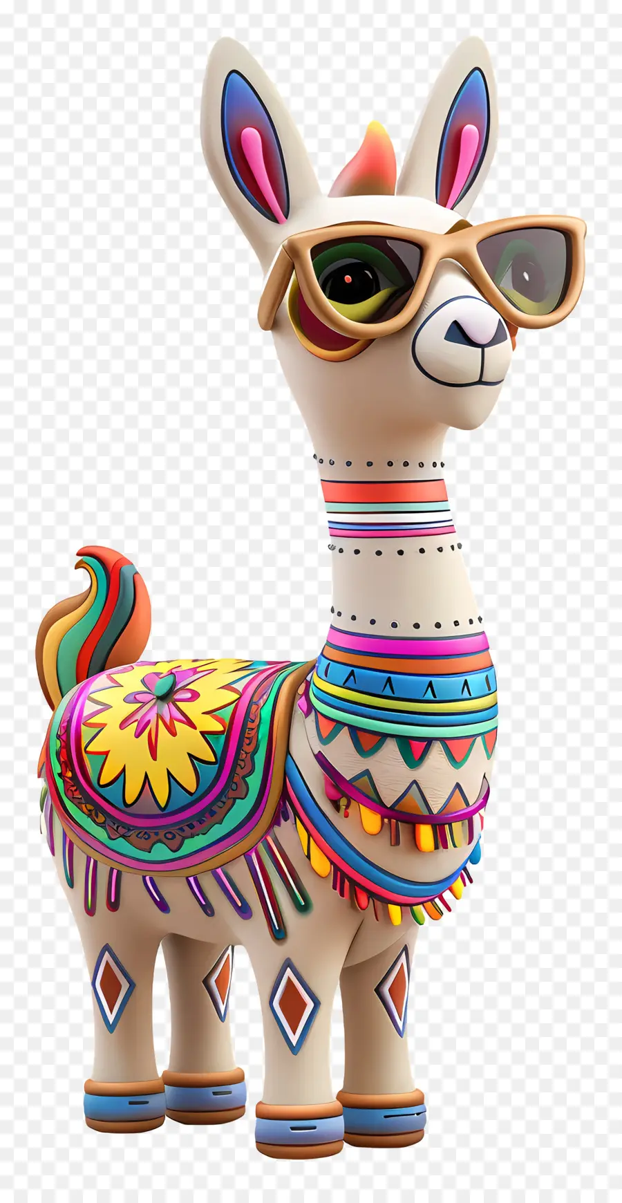 Lindo Llama，Llama Decorativa PNG