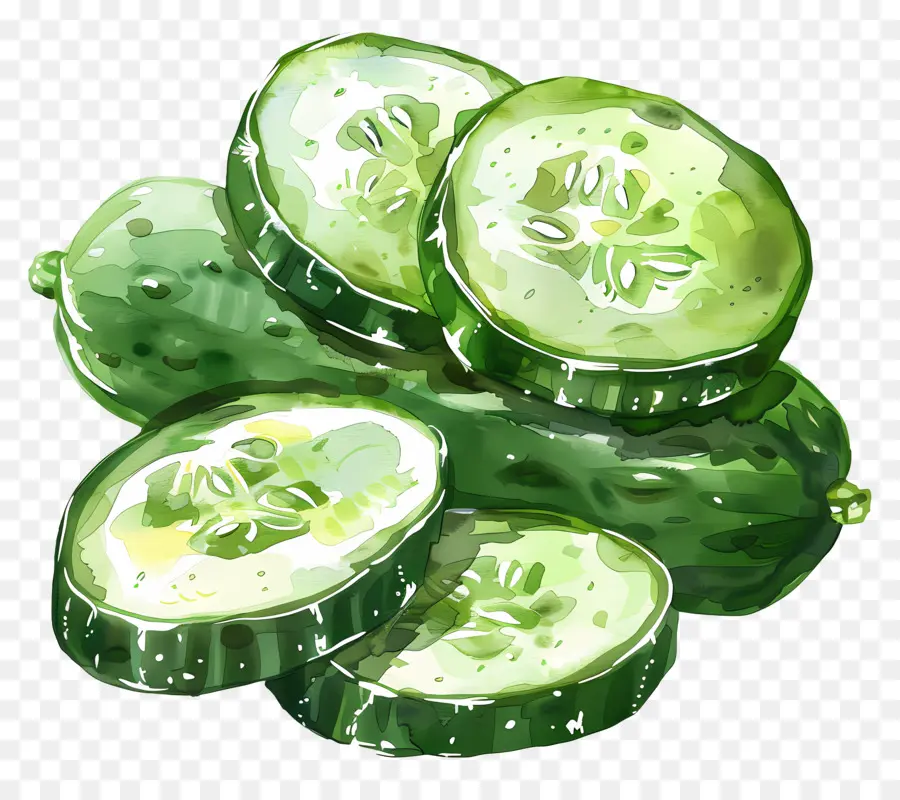 Pepino En Rodajas，Pepino PNG