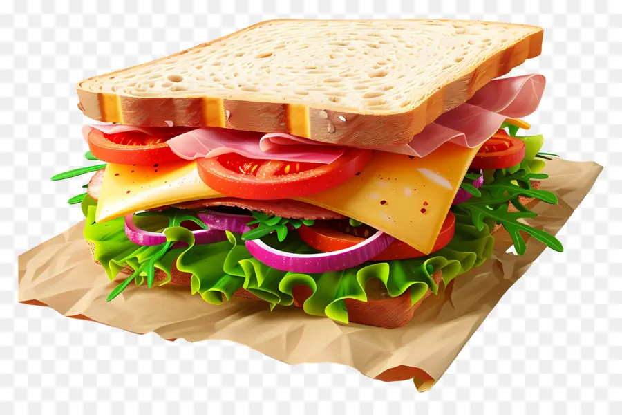 Sandwich，Lechuga PNG