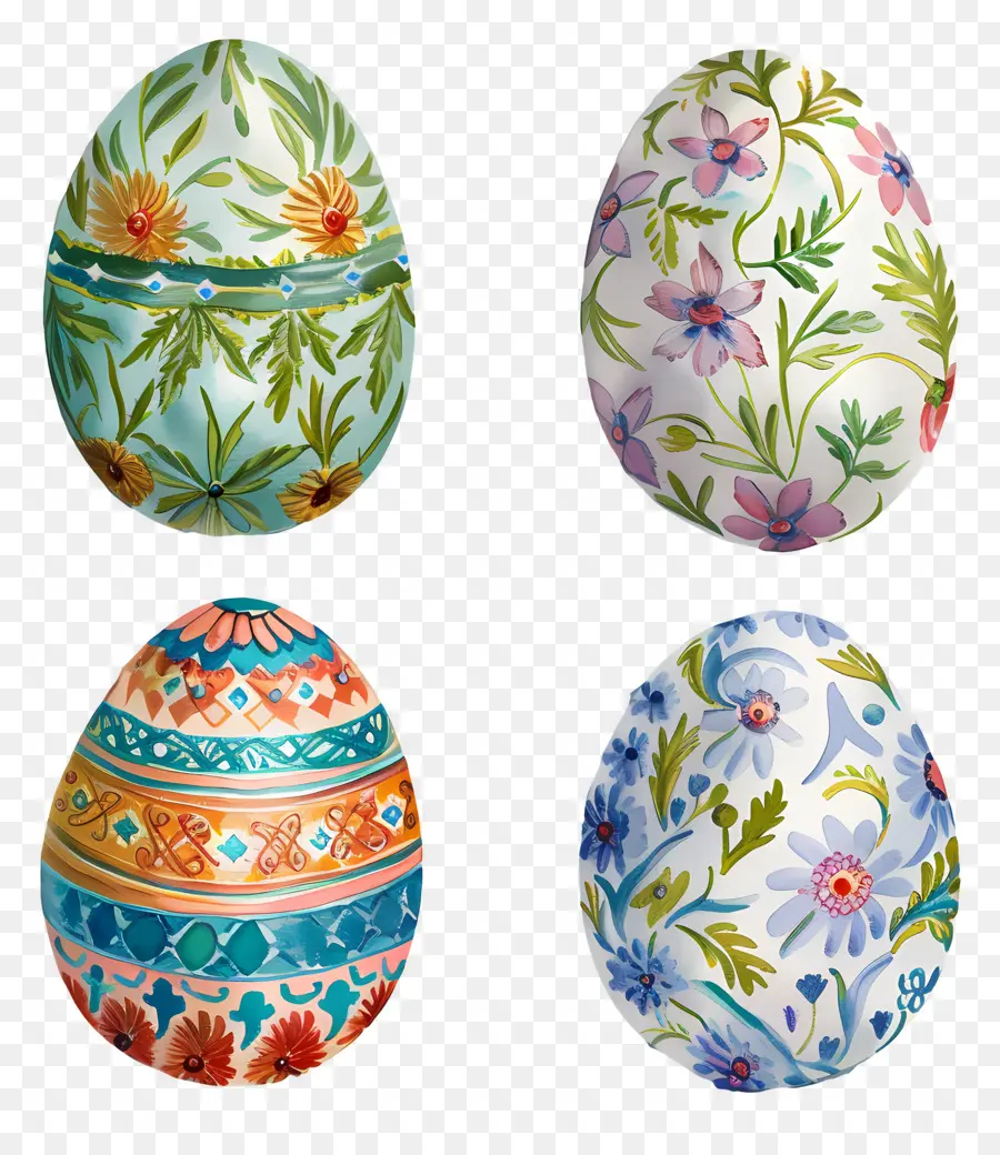 Huevos De Pascua，Huevos Decorados PNG