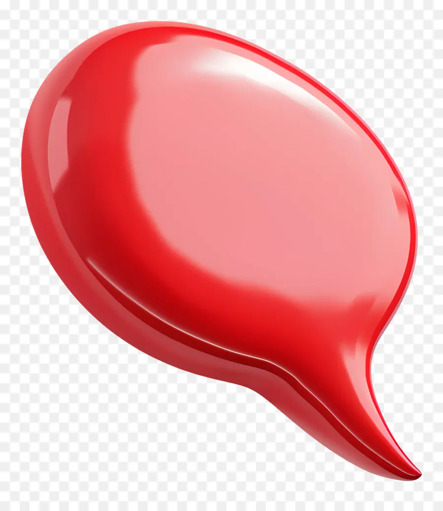 Discurso Burbuja，Rojo PNG