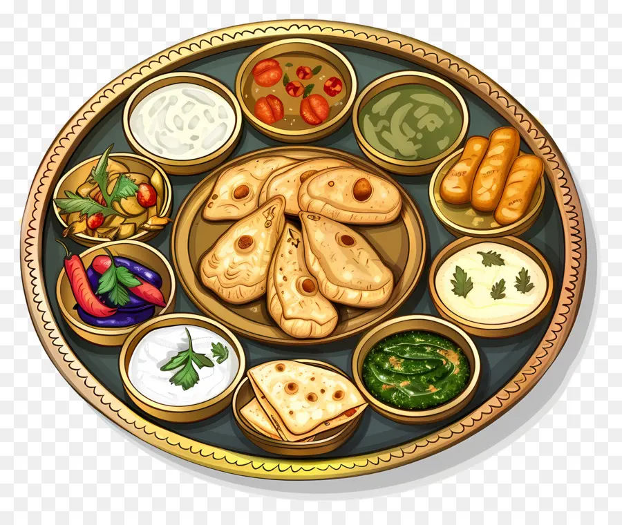 Plato Thali Indio，Thali Indio PNG