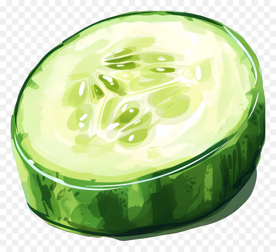 Pepino En Rodajas，Rebanada De Pepino PNG