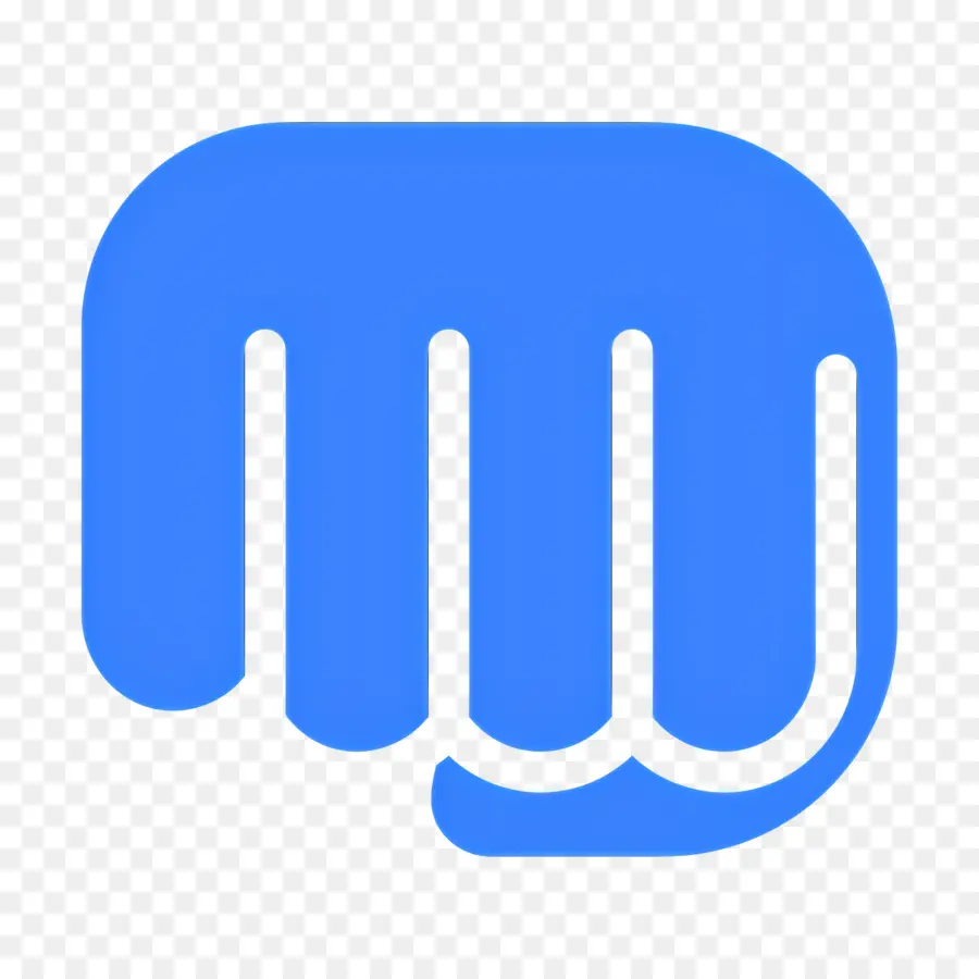 Puño De Mano，Icono De Puño Azul PNG