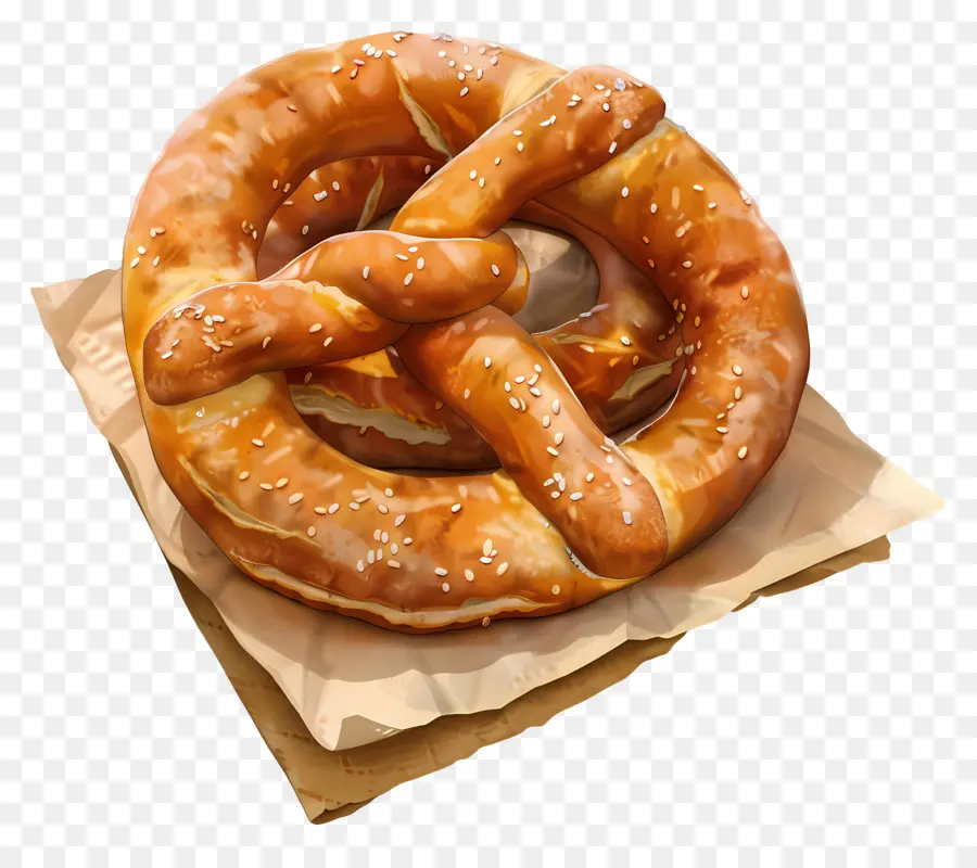 Pretzel，Merienda PNG