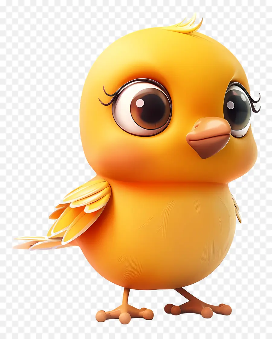 3d De Aves，Pájaro Amarillo PNG