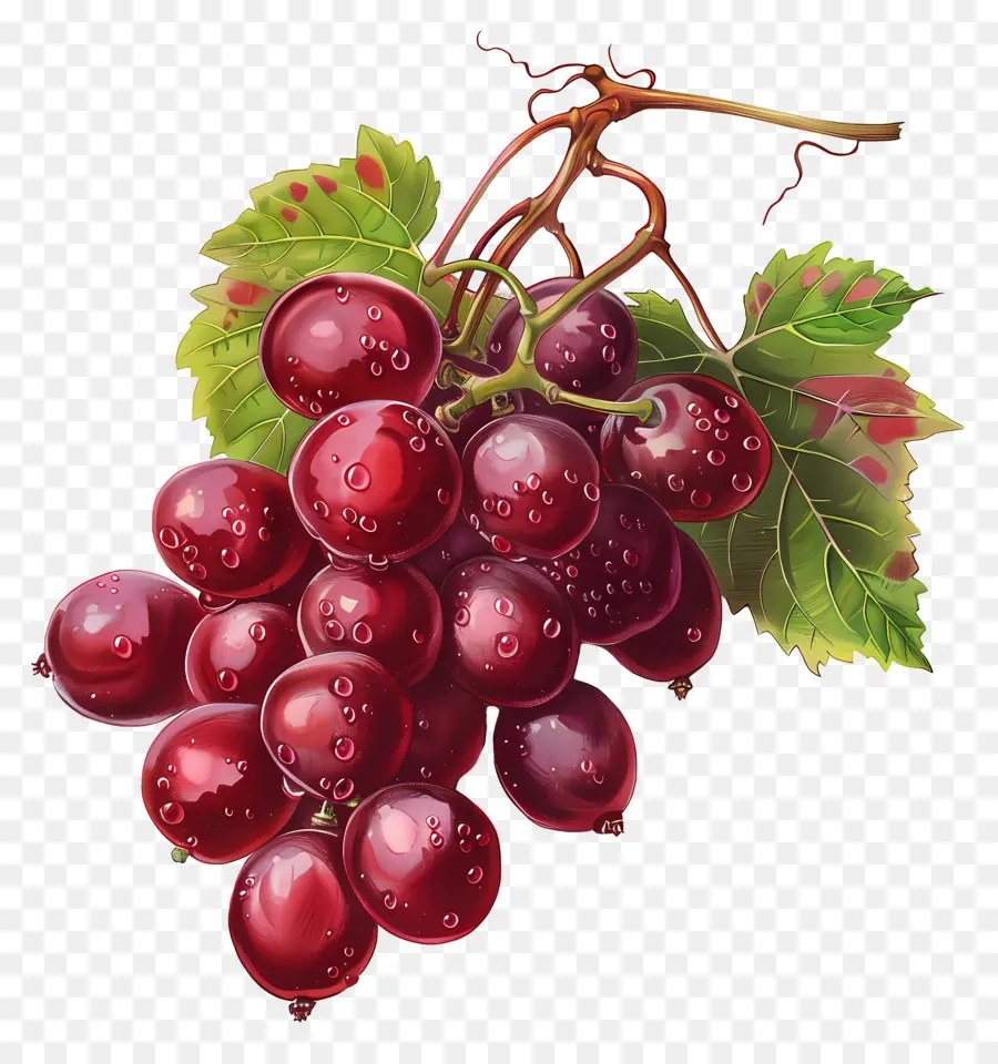 Las Uvas Rojas，Las Uvas PNG