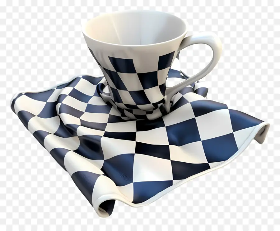 Servilleta A Cuadros，Taza A Cuadros PNG