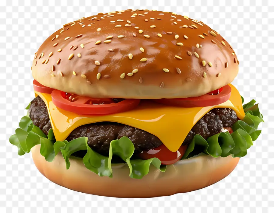 Hamburguesa Con Queso，Burger PNG