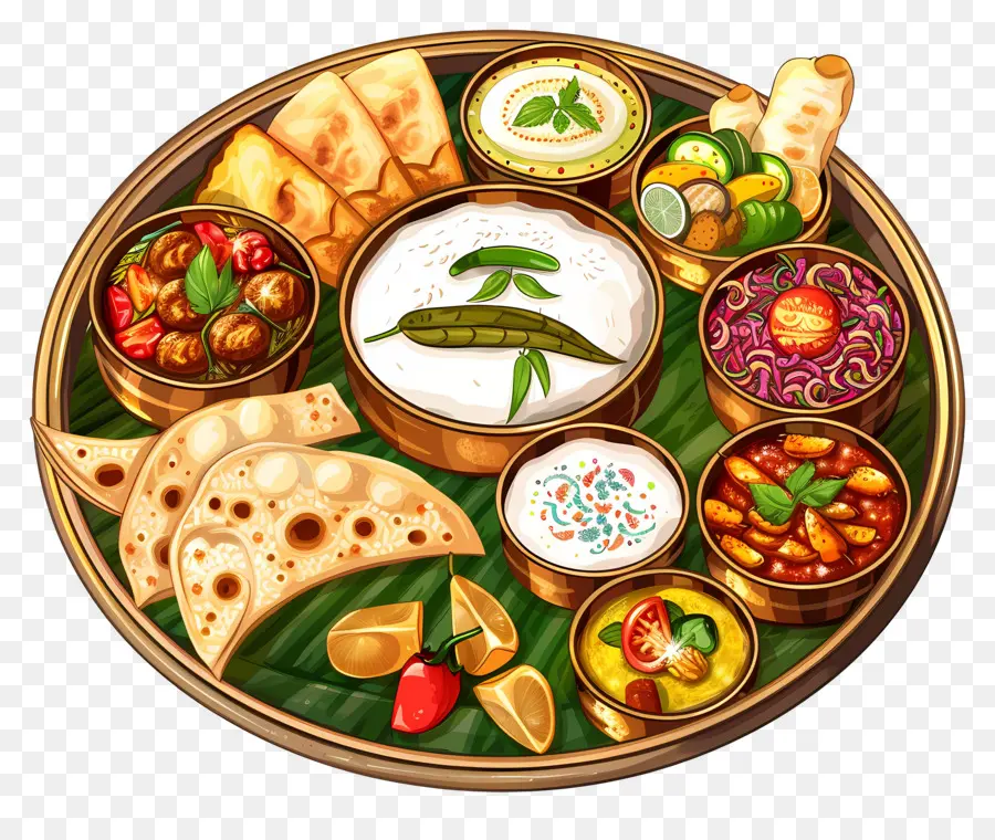 Plato Thali Indio，Thali Indio PNG