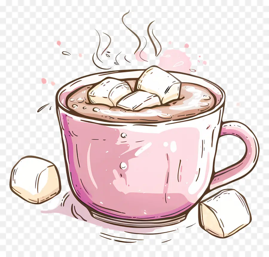 Chocolate Caliente Con Malvaviscos，Chocolate Caliente PNG